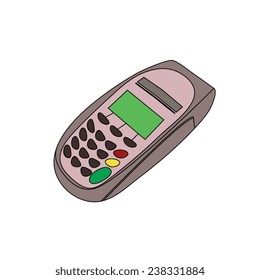 ATM keypad and POS-Terminal - simple icons