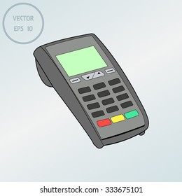 ATM keypad and POS-Terminal - simple icons