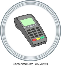 ATM keypad and POS-Terminal - simple icons