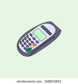 ATM keypad and POS-Terminal - simple icons 