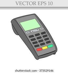 ATM keypad and POS-Terminal - simple icons