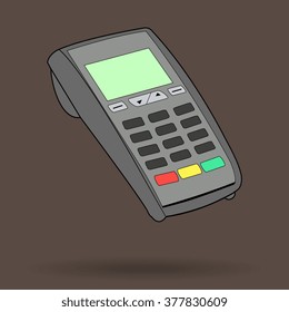 ATM keypad and POS-Terminal - simple icons