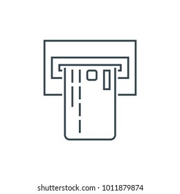 ATM line icon