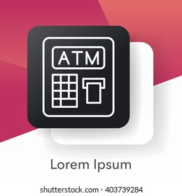 ATM line icon