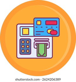 Atm Line vector Icon Design