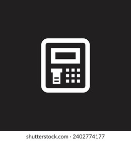 Atm linear icon. Modern outline Atm logo concept on white background from Cryptocurrency economy and finance collection.