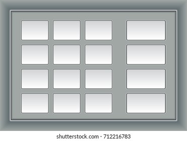 ATM machine blank keyboard