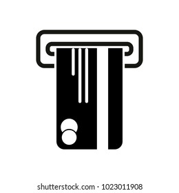 ATM machine and credit card icon