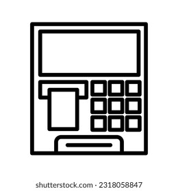 ATM MASCHINE SYMBOL-FARBE-EDITABLE