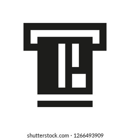 ATM MACHINE ICON CONCEPT