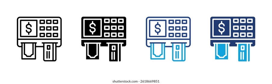 Elemento De Ícone De Máquina Atm Para Design