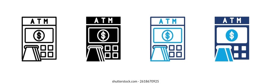 Atm Machine Icon Element For Design