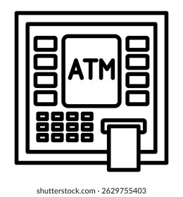 ATM-Maschinensymbol-Element für Design