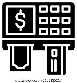 Atm Machine Icon Element For Design