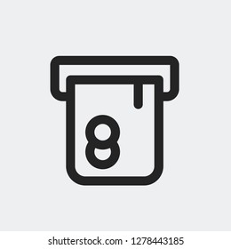ATM machine icon isolated on background. Withdraw symbol modern, simple, vector, icon for website design, mobile app, ui. Vector Illustration