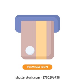 atm machine icon isolated on white background. for your web site design, logo, app, UI. Vector graphics illustration and editable stroke. EPS 10.