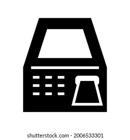 atm machine icon or logo isolated sign symbol vector illustration - high quality black style vector icons
