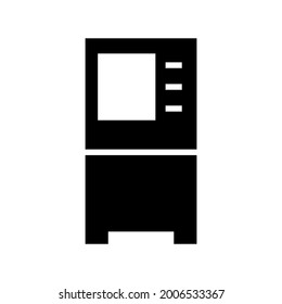 atm machine icon or logo isolated sign symbol vector illustration - high quality black style vector icons
