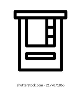 atm machine icon or logo isolated sign symbol vector illustration - high quality black style vector icons
