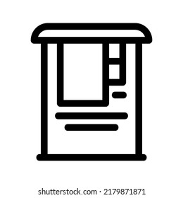 atm machine icon or logo isolated sign symbol vector illustration - high quality black style vector icons

