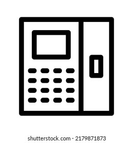 atm machine icon or logo isolated sign symbol vector illustration - high quality black style vector icons
