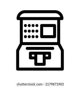 atm machine icon or logo isolated sign symbol vector illustration - high quality black style vector icons
