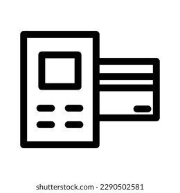 atm machine icon or logo isolated sign symbol vector illustration - high quality black style vector icons