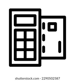 atm machine icon or logo isolated sign symbol vector illustration - high quality black style vector icons
