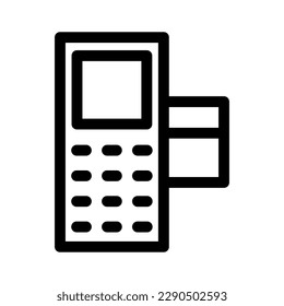 icono de máquina atm o logotipo símbolo de signo aislado ilustración vectorial - iconos vectoriales de estilo negro de alta calidad