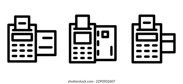 icono de máquina atm o logotipo símbolo de signo aislado ilustración vectorial - iconos vectoriales de estilo negro de alta calidad