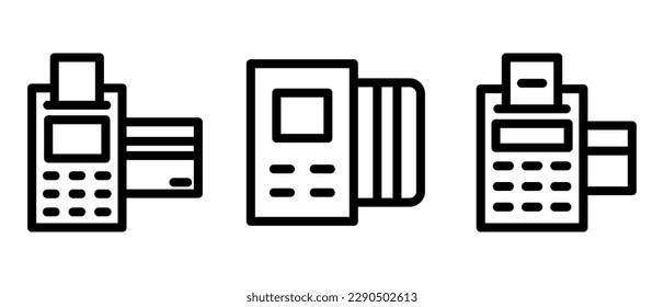 atm machine icon or logo isolated sign symbol vector illustration - high quality black style vector icons