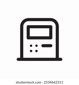 atm machine icon sign vector