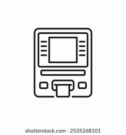 atm machine icon sign vector
