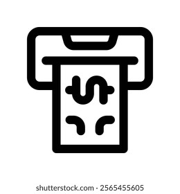 atm machine icon. vector line icon for your website, mobile, presentation, and logo design.