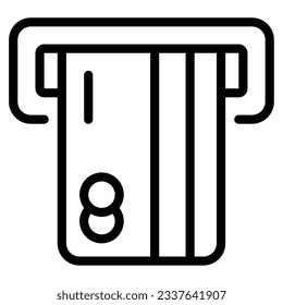 ATM Machine Icons can be used for uiux, infographic, illustration, etc