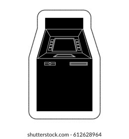 atm machine isolated icon