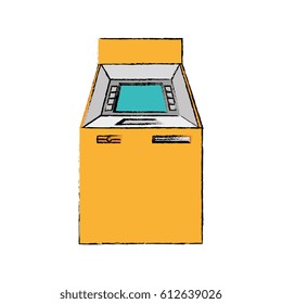 atm machine isolated icon
