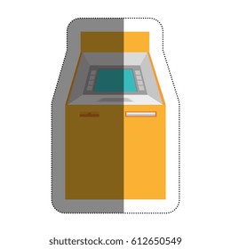 atm machine isolated icon