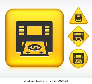 ATM Machine on Yellow Multi Shape Buttons