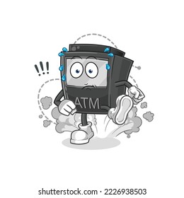 the ATM machine running illustration. character vector