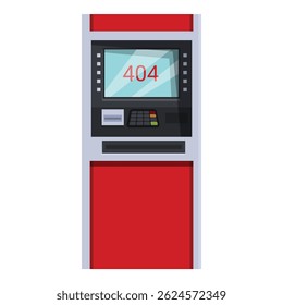 Atm machine is showing error 404 not found on the screen