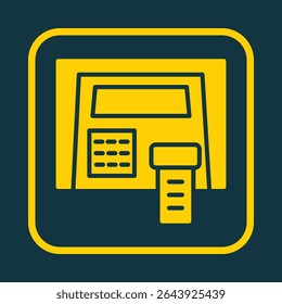 ATM Machine trendy vector art design attractive amazing design colorful useful illustration.eps