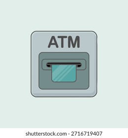 Diseño de icono de Vector de máquina ATM