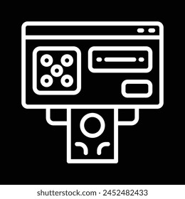 atm money machine icon vector