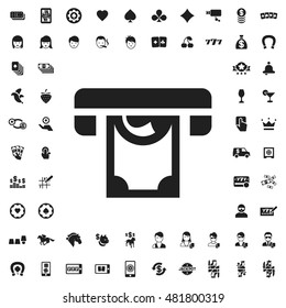 ATM money withdraw icon illustration isolated vector sign symbol