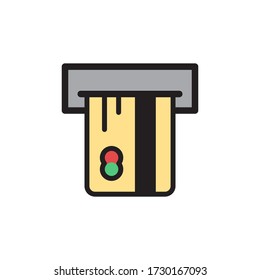 ATM Money Withdraw Icon In Trendy  Design Vector Eps 10