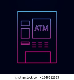 Atm nolan icon. Simple thin line, outline vector of banking icons for ui and ux, website or mobile application