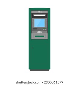 ATM on a white background. Vector image of an ATM. Blank for your design