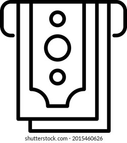 Diseño de iconos del vector de esquema ATM

