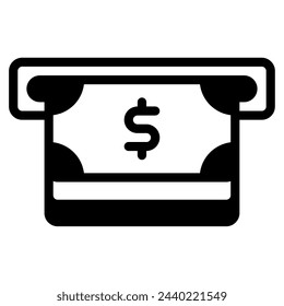 ATM Payment and finance icon illustration